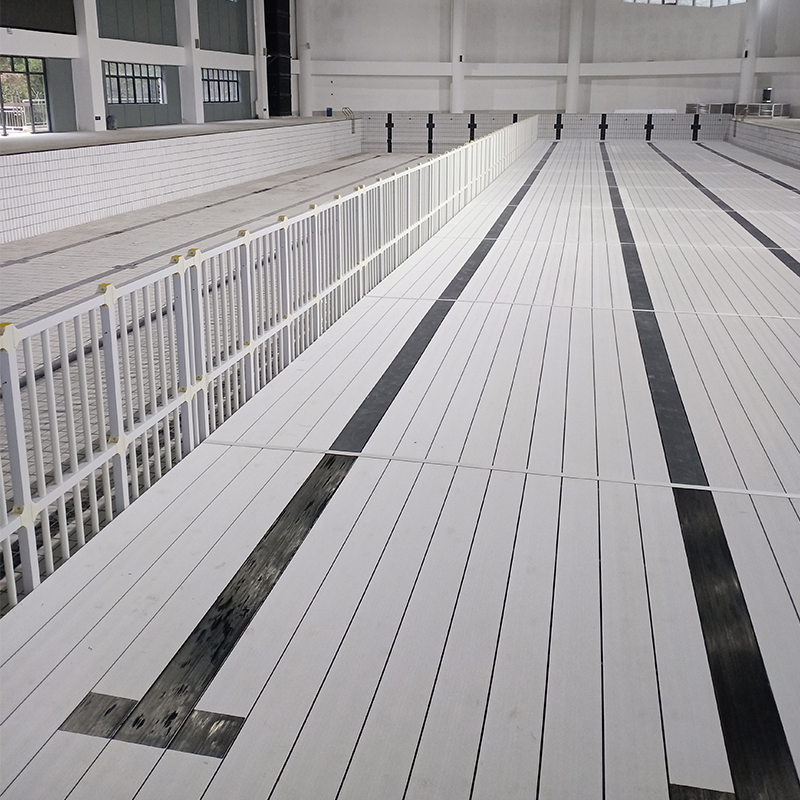 Quntai游泳池深水区增高垫层垫高板全新原料UPVC材质安全护栏/平方高清大图