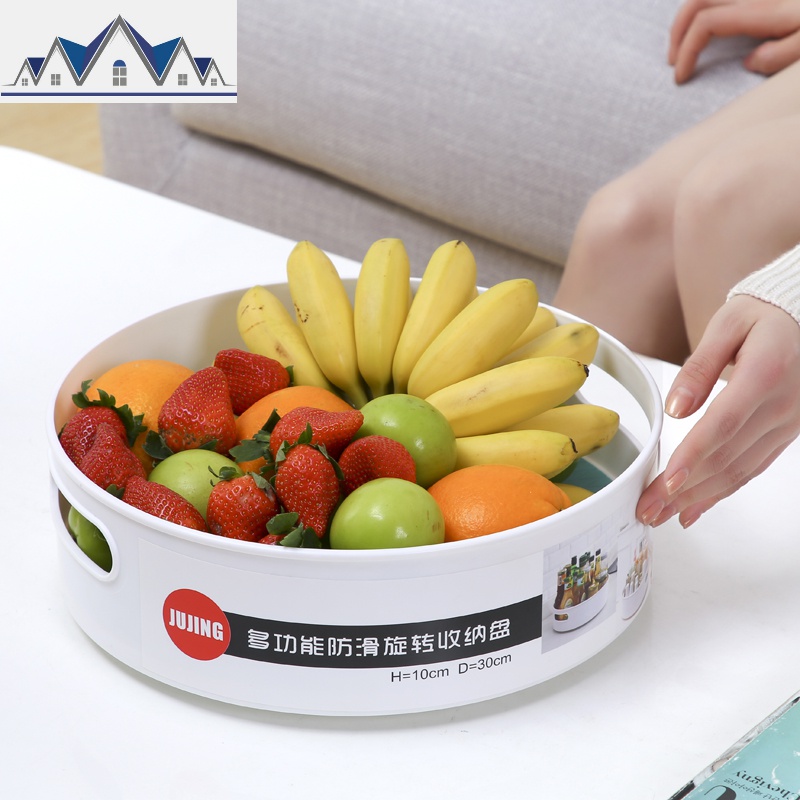 厨房旋转调料架收纳盒置物架调味料圆形转盘可旋转瓶子瓶罐收纳架 三维工匠高清大图