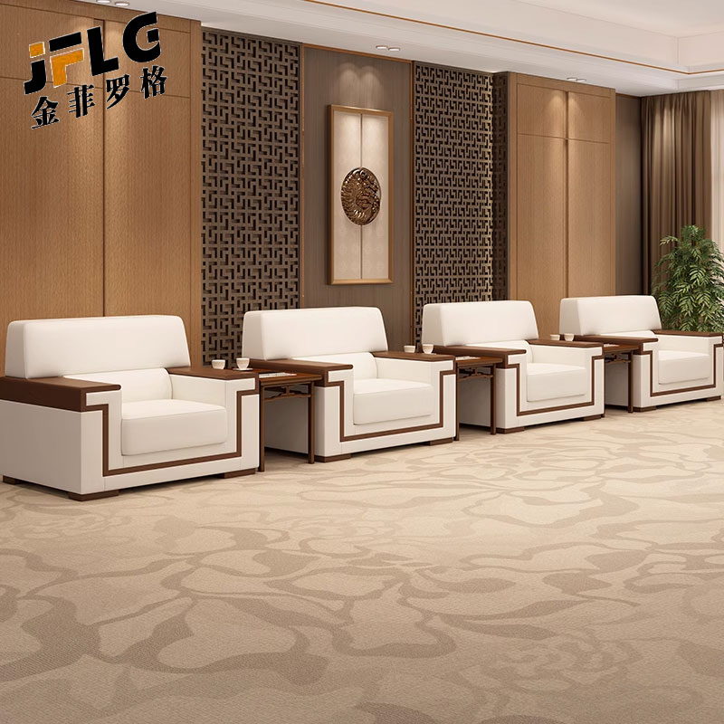 金菲罗格贵宾新中式西皮单沙发单人位高清大图