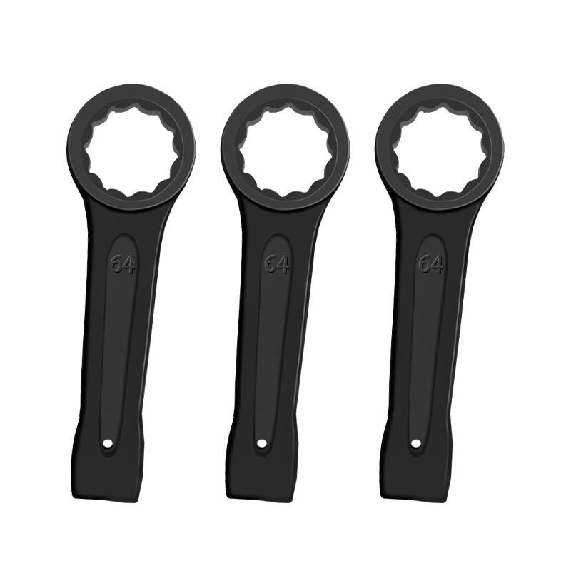 立伟铁牛敲击梅花扳手64mm/把高清大图