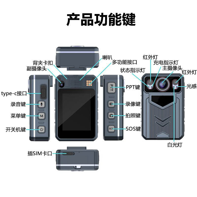 匹牧 PM-ZFJLY-0003 执法记录仪 3GB+32GB 单位:台高清大图