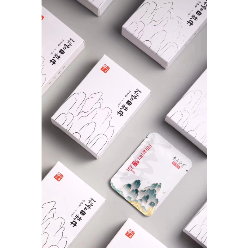 福鼎白茶2021年花香白牡丹小方片紧压饼干茶叶送礼礼盒装250g