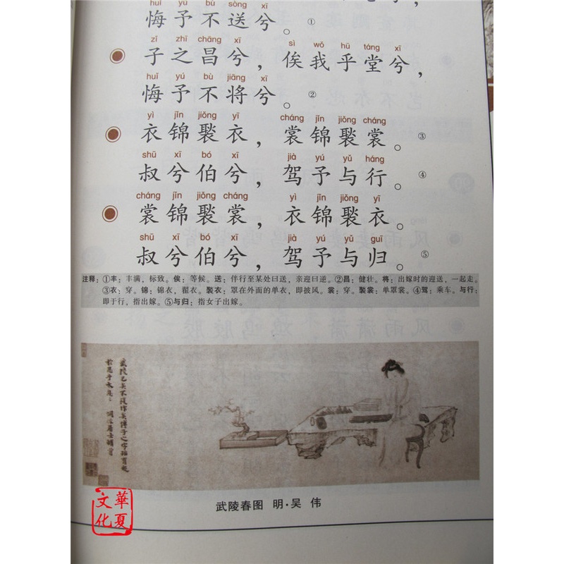 [正版]诗经全集全2册 风雅颂三卷共305首全文注释大字注音插图版 无障碍诵读 中国古诗词大全诗歌作品集诗词鉴赏书东南大高清大图