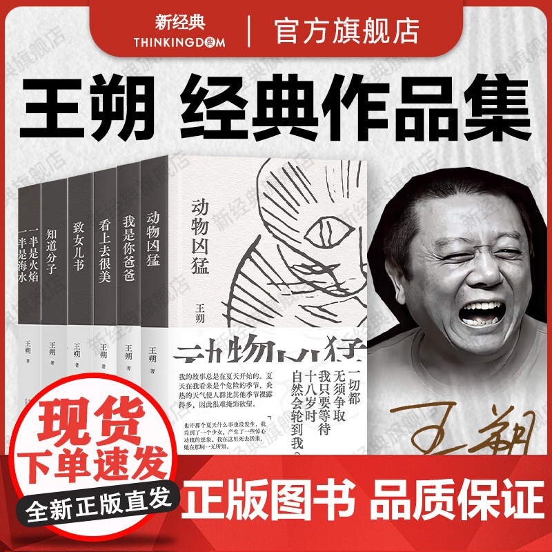 王朔经典作品集6册 新版套装 动物凶猛 致女儿书 知道分子 我是你爸爸 看上去很美 一半是火焰一半是海水高清大图