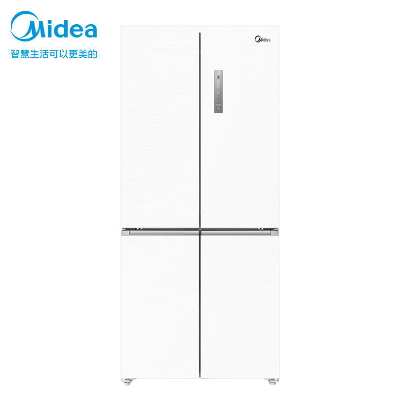 美的(Midea)BCD-483WSPZM(E)60厘米薄系列483升十字双开门四门超薄嵌入超大容量家用智能冰箱一级变频