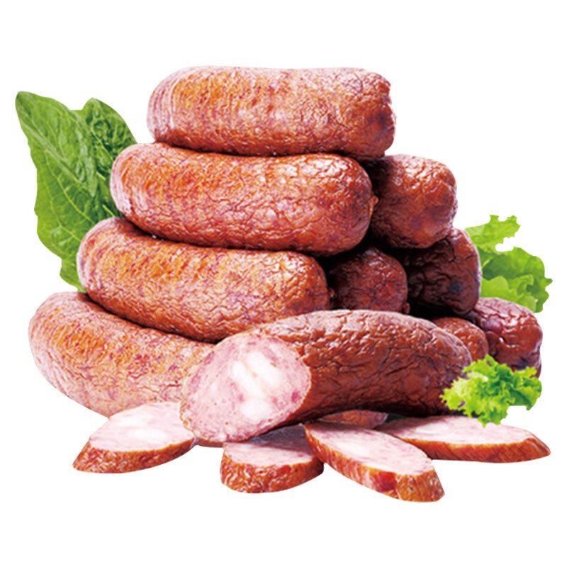 秋林里道斯哈尔滨红肠500g袋肥瘦型红肠东北特产休闲零食方便速食火腿