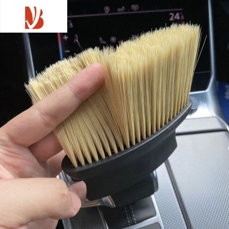 三维工匠汽车内饰扫灰尘软毛刷洗车工具器车内缝隙除尘刷子出风口清洁刷图片