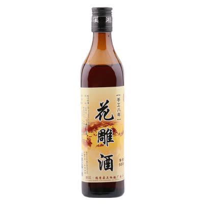 塔牌绍兴黄酒本酒15度500ml 礼盒装半干型手工酿造不添加焦糖色的本色