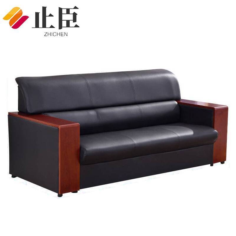 止臣 沙发 会客接待沙发商务沙发简约办公室沙发西皮 Y7高清大图