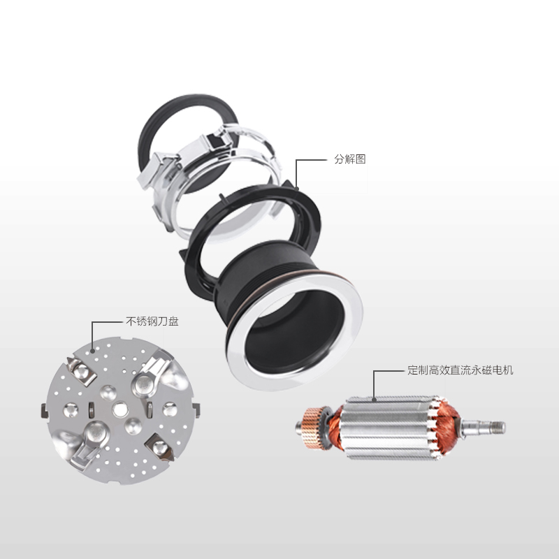 金钢铂林(KICLEAN)晨曦系列DAWN1500 厨房食物垃圾处理器厨余粉碎机 静音