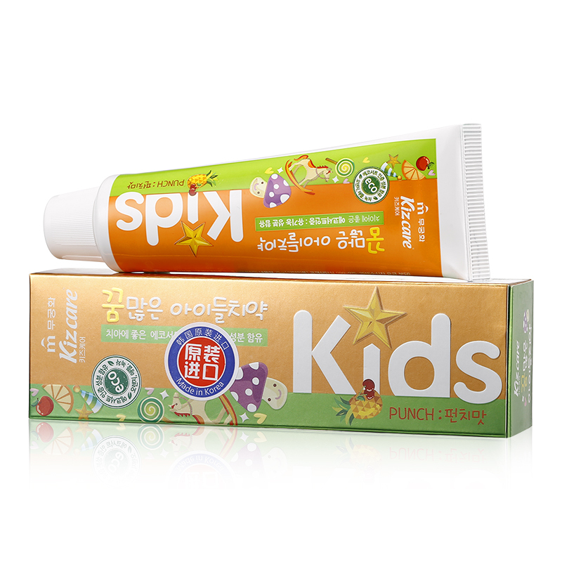 韩国原装进口芜琼花(Scarle) 多梦天真儿童牙膏(热带水果味)75G 适合0.5-12岁