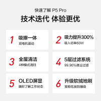 美的(Midea)无线吸尘器家用小型大吸力低噪强力无绳吸尘器手持式P5-pro
