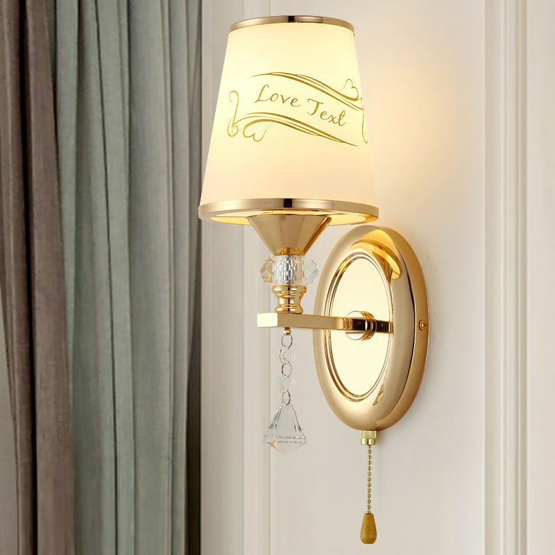 壁灯卧室床头灯LED现代简约客厅背景墙灯过道阳台灯欧式美式壁灯高丞 