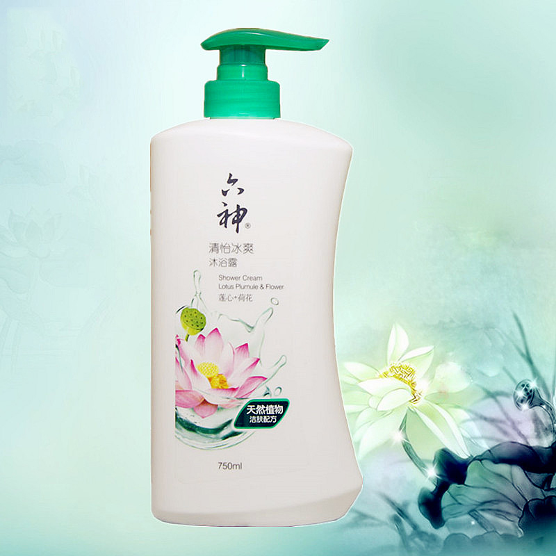 六神 清怡冰爽 沐浴露(莲心+荷花)750ml(单位:瓶)