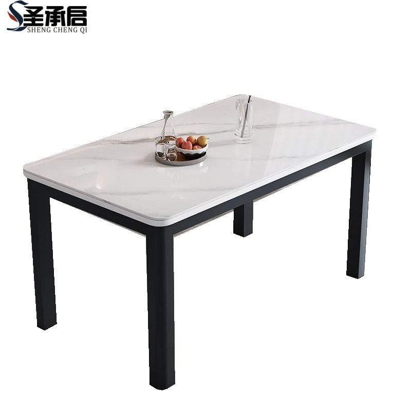 圣承启玻璃餐桌1.2米单桌张高清大图