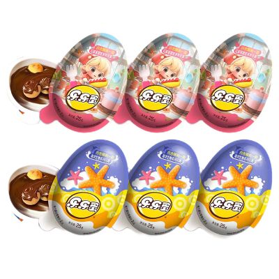 星球杯奇趣小零食乐乐蛋25g*6个可可酱巧克力蘸酱杯糖果半边玩具儿童零食星球杯奇趣小零食【厨房+海洋】