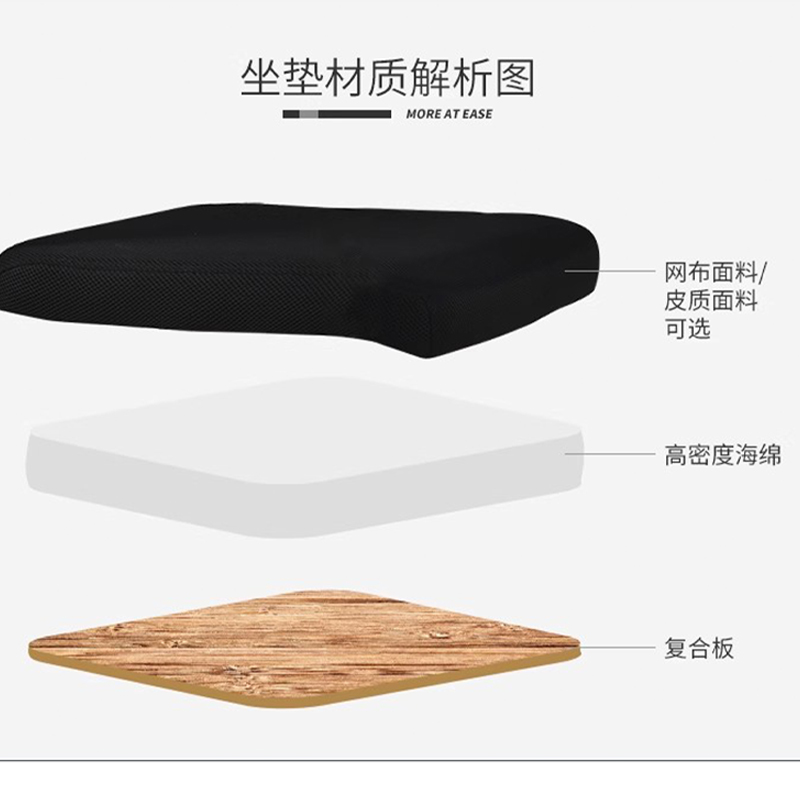 创鑫良品 高背皮质会议椅 黑色/把高清大图