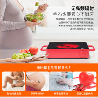 home Cu西瓜红 家用电陶炉 电磁炉 肖特面板 不挑锅远离高频辐射移动式厨房