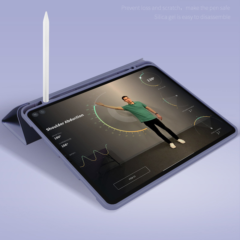 iPad保护壳带笔槽2021新款pro11保护套2020pro12.9壳pro平板电脑硅胶全包air45防弯吸笔外壳