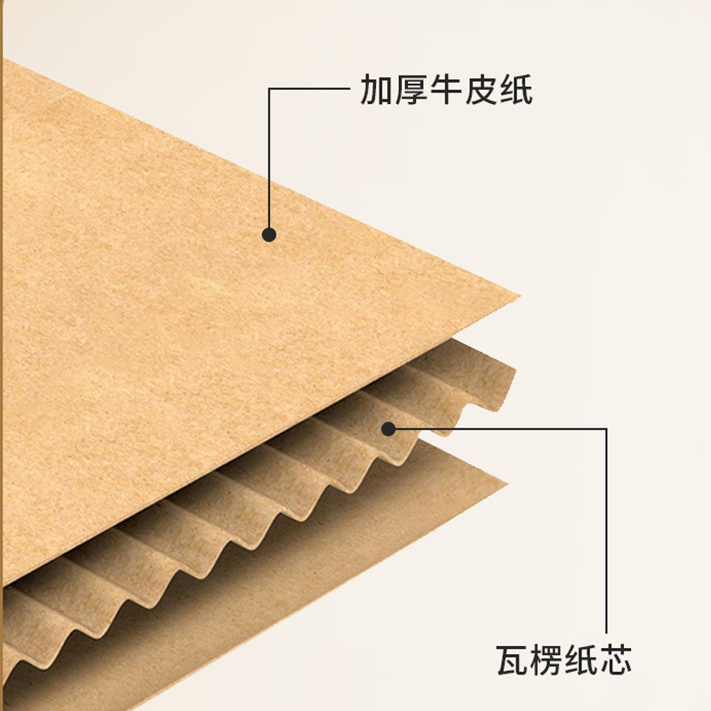 伴公式 B1067 无酸纸会计凭证箱中号43*33*30cm 牛皮纸色 (单位:个)高清大图