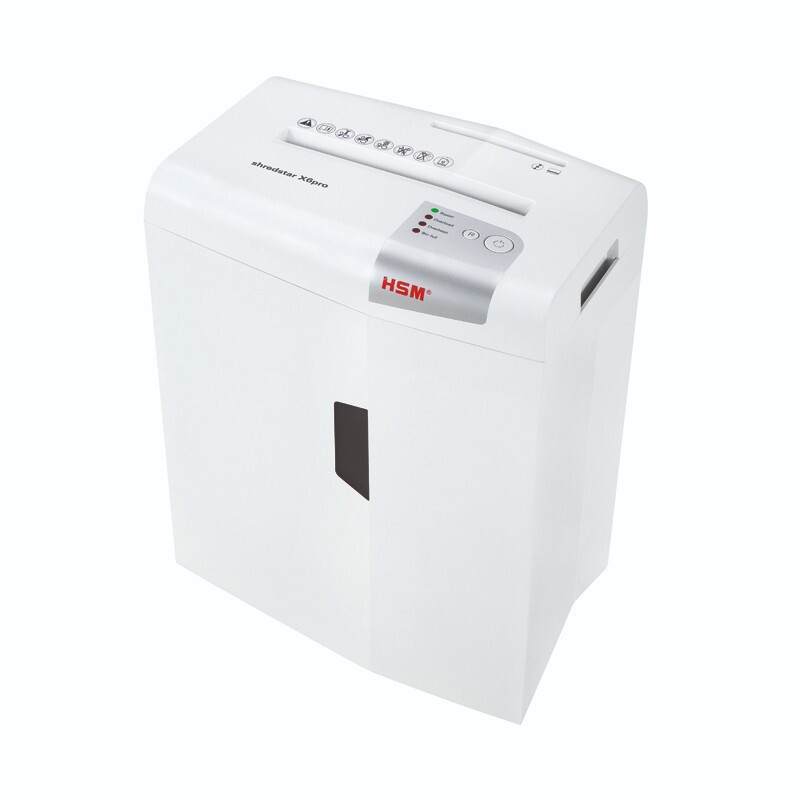 赫斯密(HSM))X6pro 小型家用和办公碎纸机德国5级保密碎光盘 碎纸机 20L 2*15mm