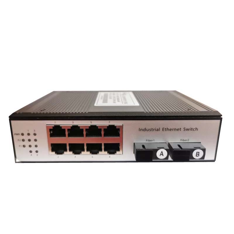 华科亿通 工业级环网型光纤交换机(千兆2光8电 A/B)HKET S20802G-HW