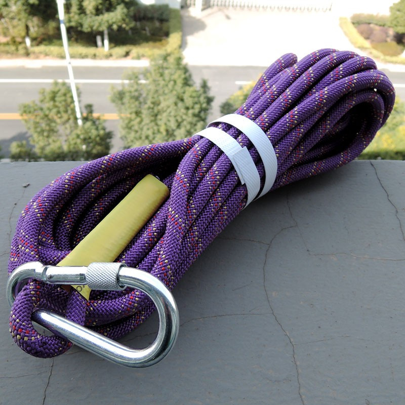 5mm加粗款 耐磨登山绳户外救援救生高空安全绳e静力绳子绳索装备攀登