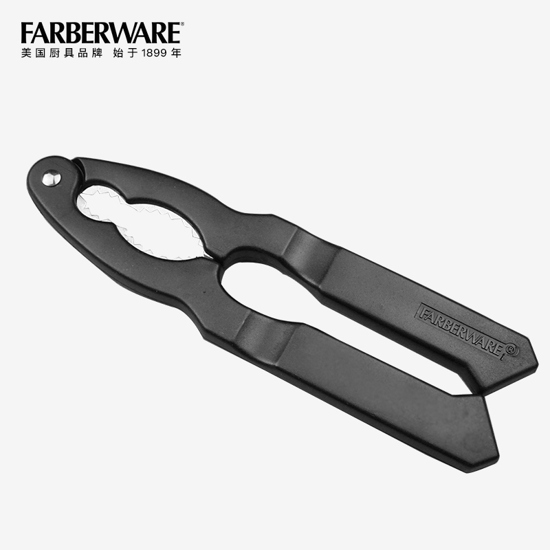 美国生牌Farberware 厨房工具锌合金多功能加厚坚果海鲜胡桃夹剥壳器