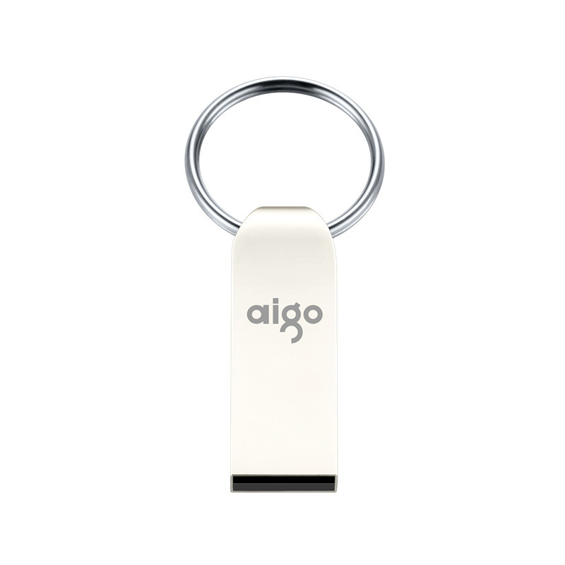 爱国者(aigo) 32GB USB2.0 U盘 U268迷你款 银色 金属车载U盘 3个装