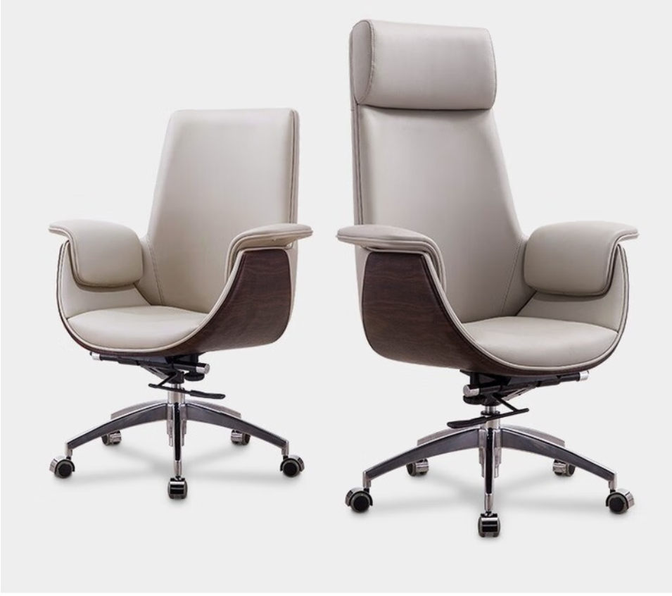 GUDONE办公椅升降旋转按摩椅高背大尺寸旋转舒适办公椅高清大图