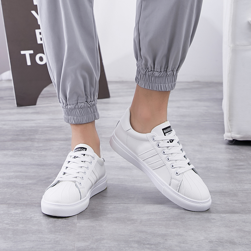 回力板鞋男贝壳鞋潮鞋子小白鞋男士网红百搭皮面运动休闲鞋 wxy-l088n