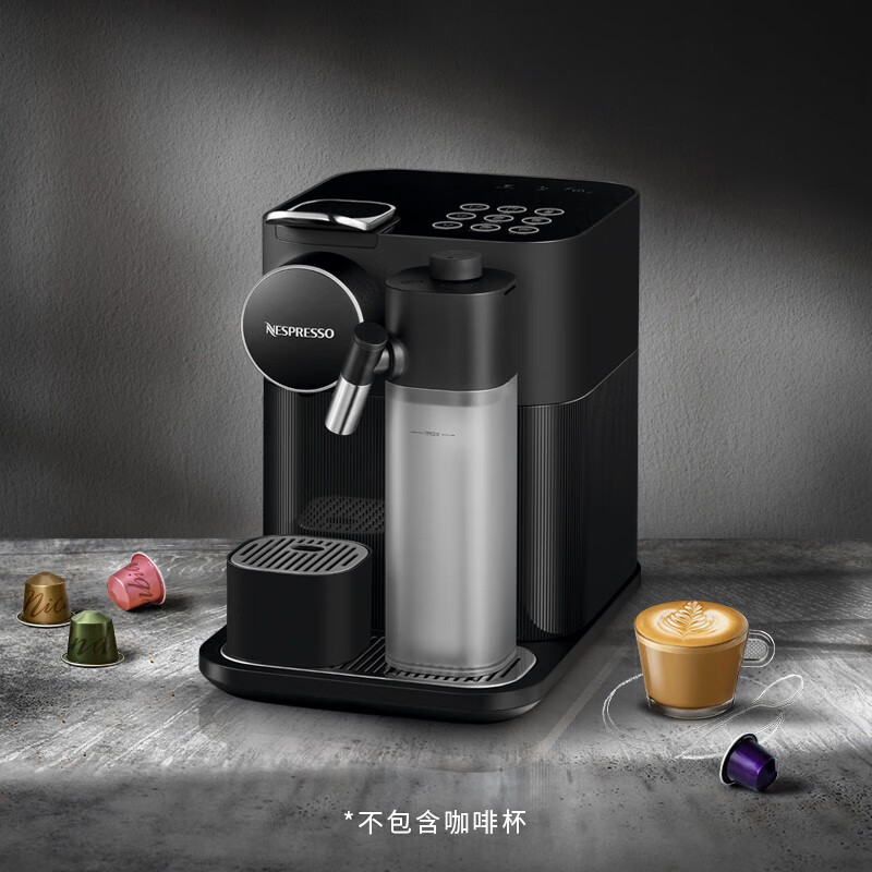 Nespresso奈斯派索胶囊式咖啡机小型家用全自动商用大容量奶泡一体奶咖自动牛奶配方高压萃取意式进口 F531黑色高清大图