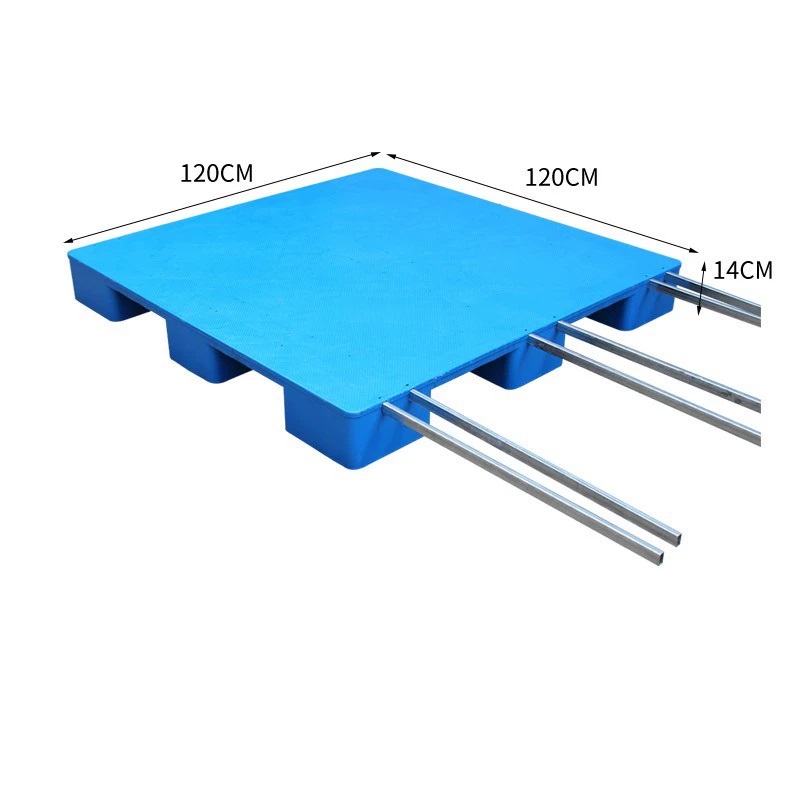 宁储 塑料托盘 平板九脚托盘 120*120*14cm+6钢 单位:张高清大图