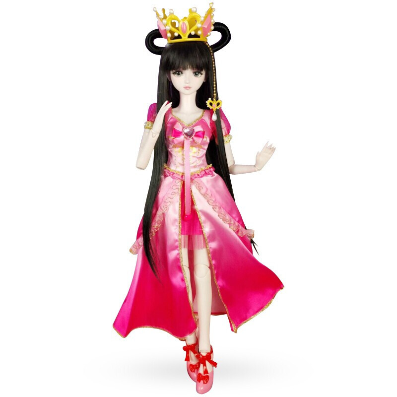 sd/bjd娃娃60厘米灵公主女孩玩具生日 水玲珑礼服 叶罗丽甜爱心钻礼服
