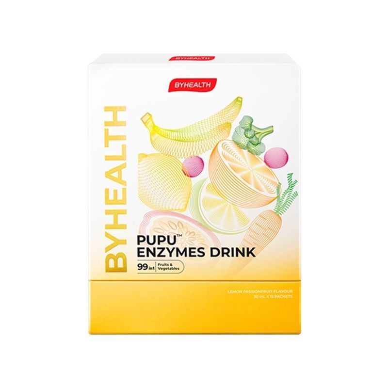 原装进口汤臣倍健(BY-HEALTH)植物酵素PUPU饮30ml*15袋口服液果蔬营养柠檬复合饮