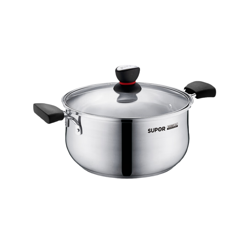 苏泊尔 ST24H1 汤锅 24cm小炖锅 304不锈钢 家用炖煮 煮粥汤面烹饪锅具熬稀饭