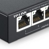 TP-LINK TL-R470GP-AC 家用4口全千兆POE路由器无线AP管理控制poe+ac一体化千兆端口网口POE供电交换机输出全屋wifi覆盖小中大户型无线ap组网主机tp