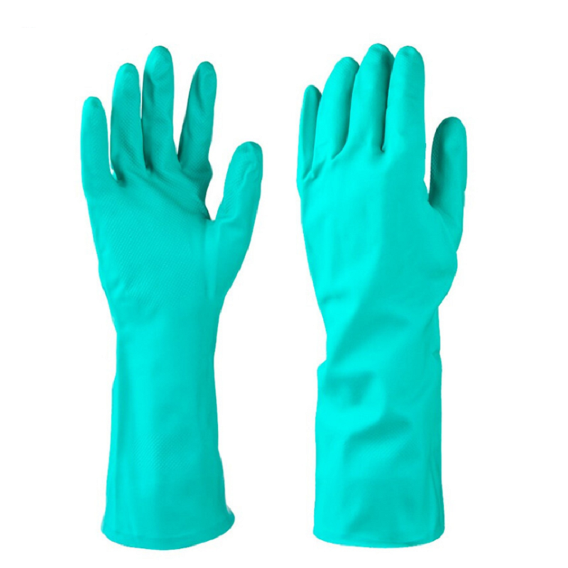 誉丰YL-5071短款丁腈光里防化手套