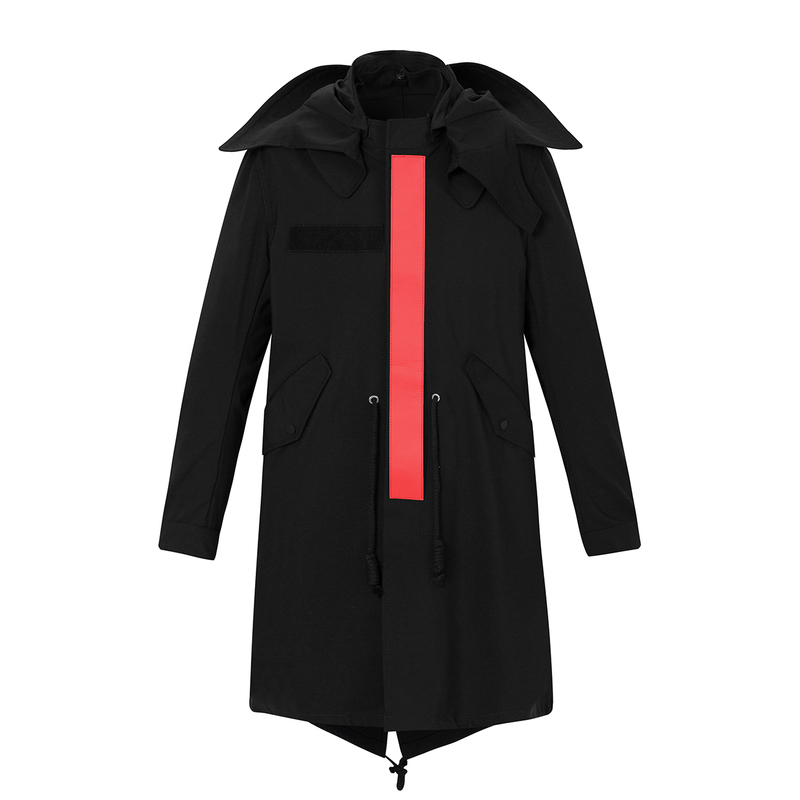 【2件2折券后参考价:142】gxg男装秋季热卖中长款休闲韩版黑色风衣