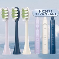 适配飞利浦电动牙刷头C1/C2/G2/C3/hx6730/9362替换sonicare 3260 【HX2系列专拍】深蓝色6支装