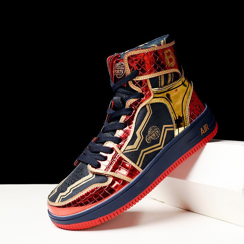 aj男鞋官一号联名钢铁侠动漫莆田欧洲站潮牌鞋