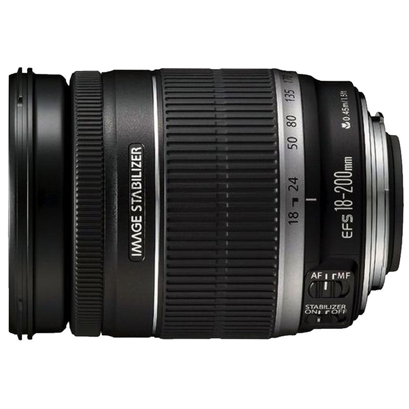 佳能(Canon) EF-S 18-200mm f/3.5-5.6 IS拆机版 佳能卡口 72mm口径 广角变焦镜头