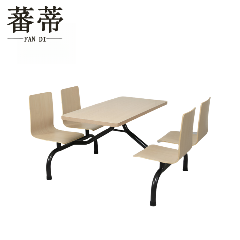 蕃蒂快餐桌120*60*75套高清大图