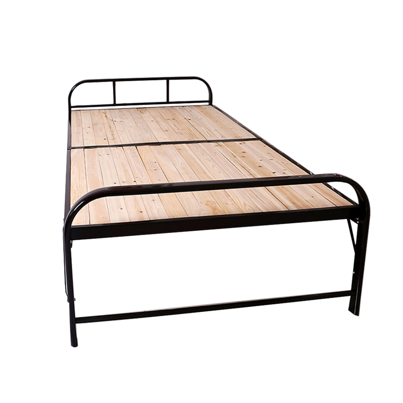 匡大折叠单人床实木钢架午休床kdc113