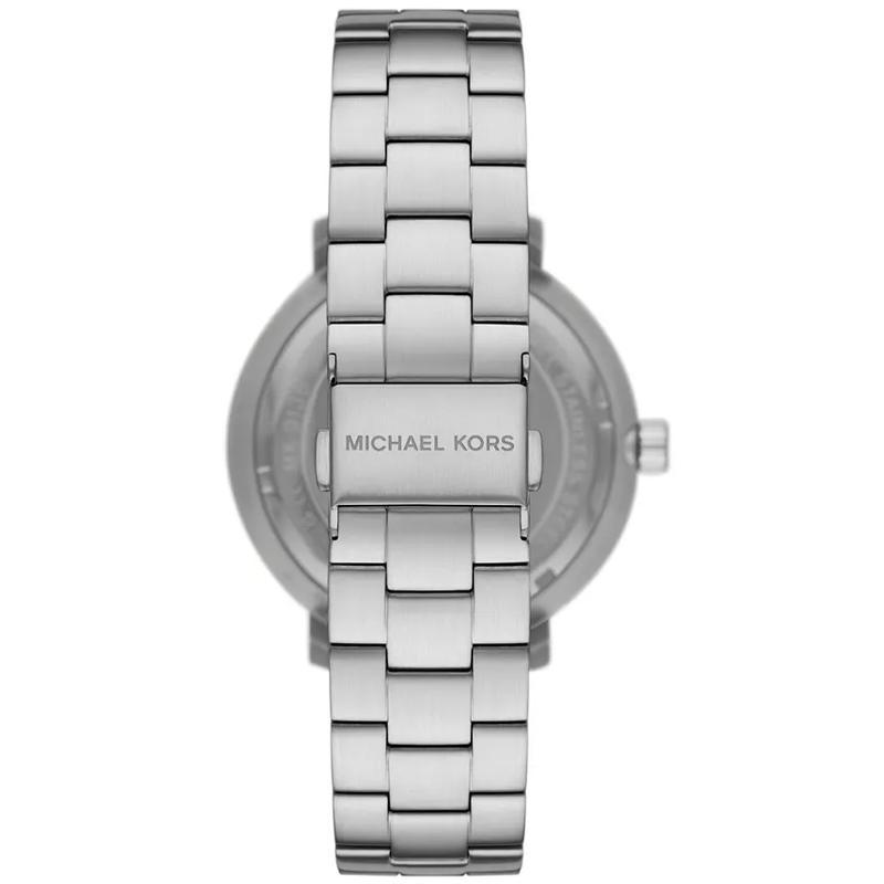 Michael Kors 男士石英三针日期银色不锈钢腕表mm雅黑表盘防水防刮
