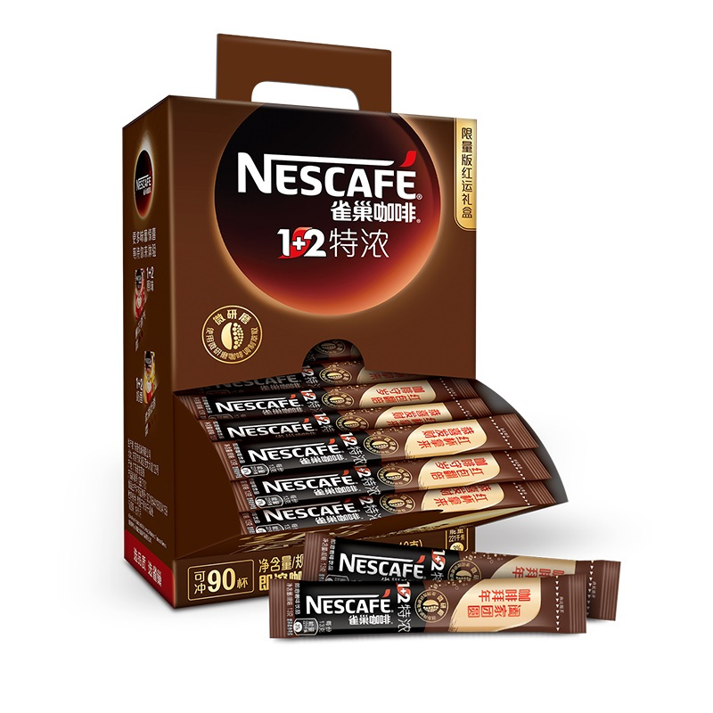 雀巢咖啡 1+2特浓1.17kg(90条x13g) 新春特制款