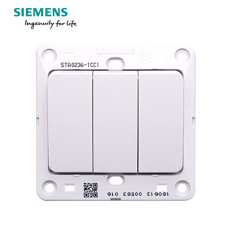 西门子(SIEMENS)开关插座 远景雅白系列三开双控5TA02361CC1