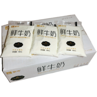 蒙牛鲜牛奶袋装巴氏杀菌网红透明袋180ml12袋