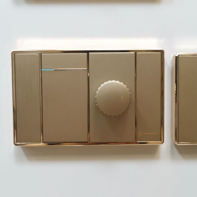 明装白色调速吊扇开关调速开关明装暗装86型118老款式风扇调速器带