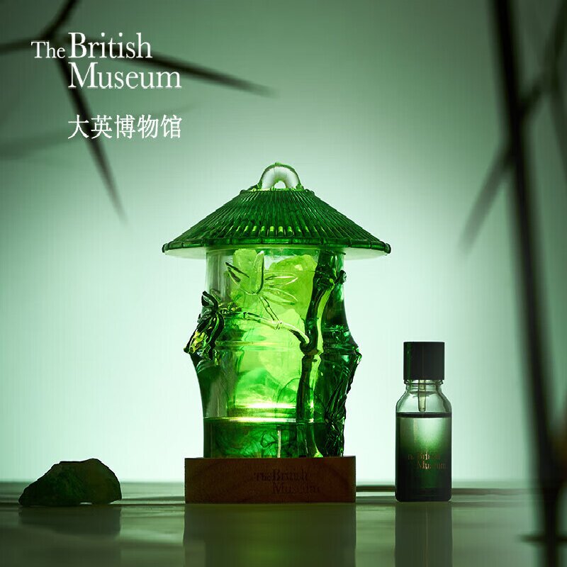 大英博物馆香薰机英国经典设计强力香薰扩散器自动加湿器带定时功能大英博物馆东方梦境系列竹杯晶石香氛扩香石香薰礼盒高清大图